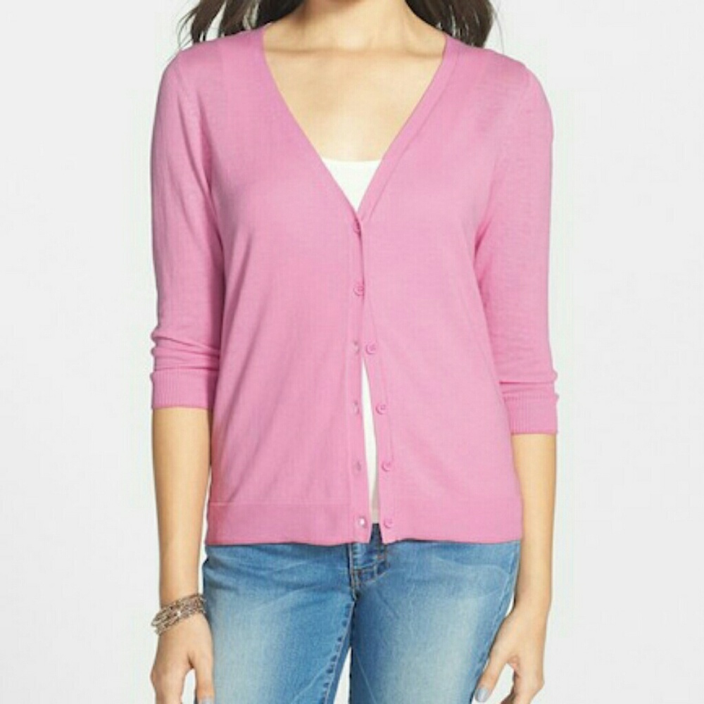 GAP V-neckline purple cardigan